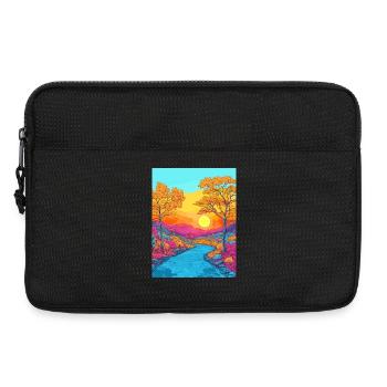 Vivid Autumn Landscape Scene - Laptop bag 13" - black - Front