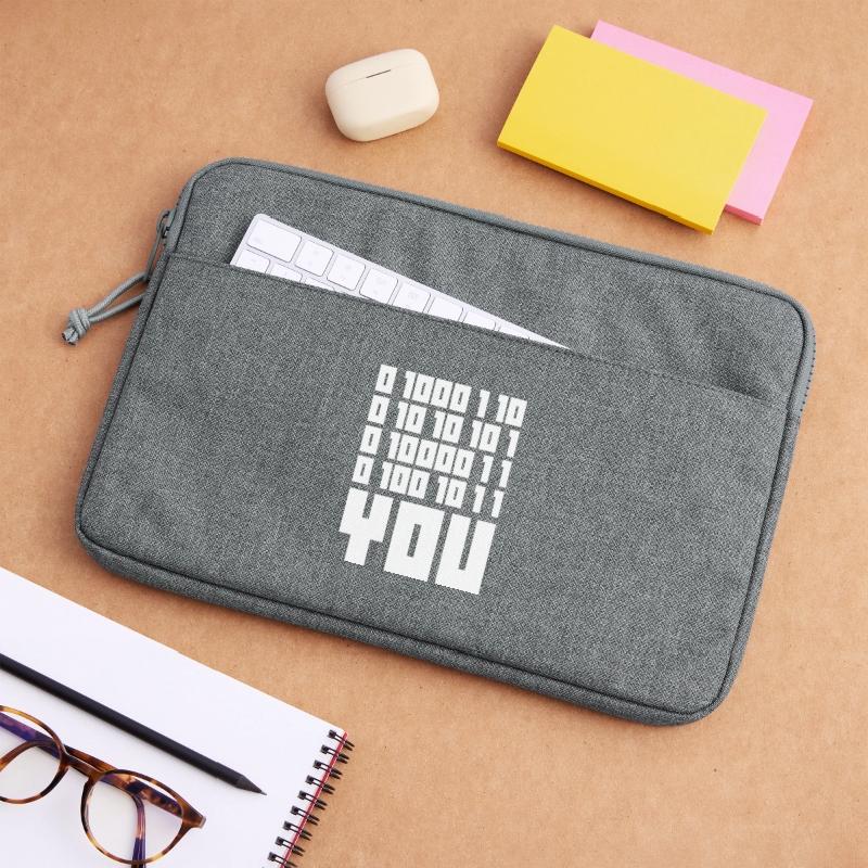 Binary Code F**k YOU – Geek Code & Nerd Humo Laptop bag 13"