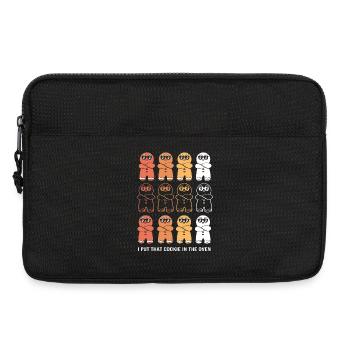 Grossesse Naissance Pain d’épices Noël - Sacoche pour ordinateur portable 13 pouces - noir - Devant