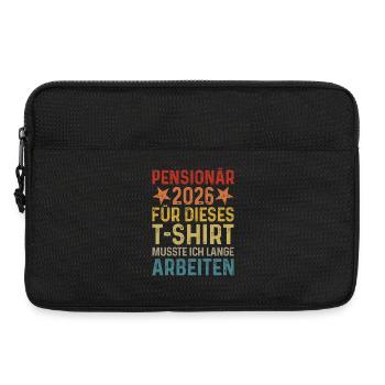 Pensioner 2026 T-Shirt Civil Servant Retirement Pension - Laptop bag 13" - black - Front