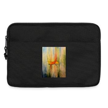 Cyclohexane Chair Conformation Composition - Laptop bag 13" - black - Front