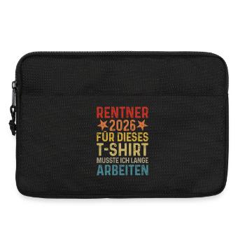 Retiree 2026 TShirt Retro Pension Gift Retirement - Laptop bag 13" - black - Front