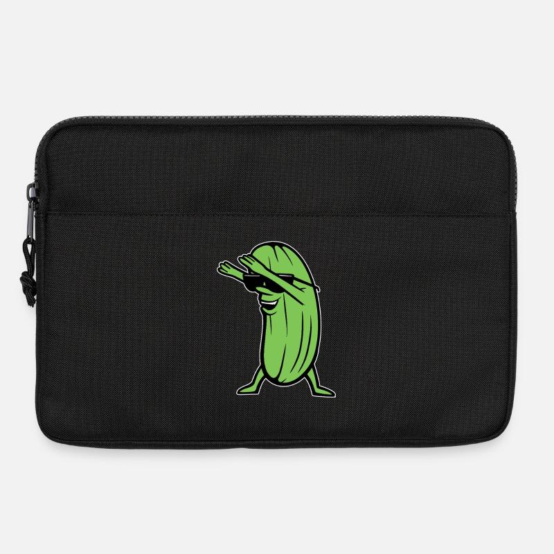 Dabbing Cucumber Dabbing Dab Dance Hip-Hop Dance Pose - Laptop bag 13" - black