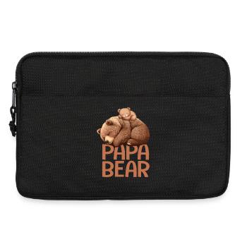 papa bear papa ours - Laptoptasche 13" - Schwarz - Vorne