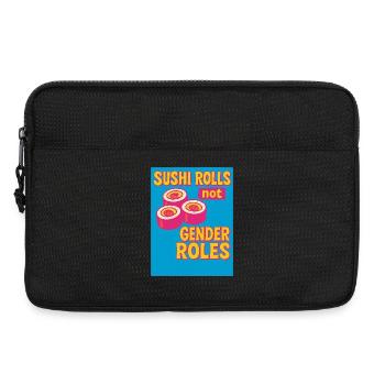 Les rouleaux de sushi ne sont pas des rôles de genre - Sacoche pour ordinateur portable 13 pouces - noir - Devant