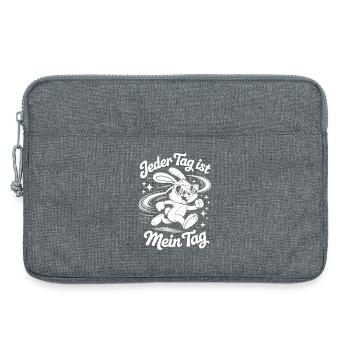 Chaque jour est mon jour - Sacoche pour ordinateur portable 13 pouces - gris chiné - Devant