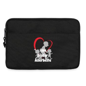 Papi est le meilleur grand-père avec des petits-enfants - Sacoche pour ordinateur portable 13 pouces - noir - Devant