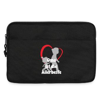 Grandma is the very best grandma with granddaughter - Laptop bag 13" - black - Front