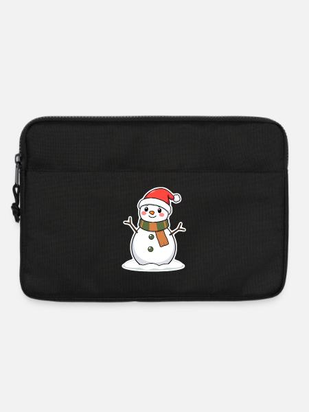 Schneemann - Laptoptasche 13" - Schwarz
