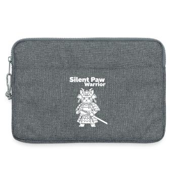 Silent Paws Samurai - Laptop bag 13" - heather grey - Front