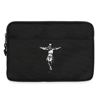 Jesus Christ Cross Christian God - Laptop bag 13" - black - Front