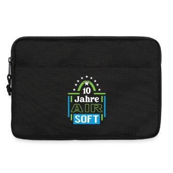 Airsoft Anniversaire 10 Ans Entraîneur Joueur Jubi - Sacoche pour ordinateur portable 13 pouces - noir - Devant