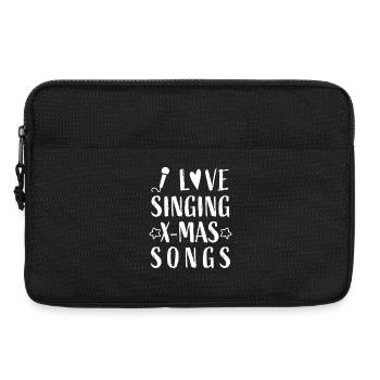 I love singing X-mas Songs - Christmas Weihnachten - Laptoptasche 13" - Schwarz - Vorne