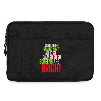 Silent Night Gaming Night All Calm Screens Bright - Laptoptasche 13" - Schwarz - Vorne