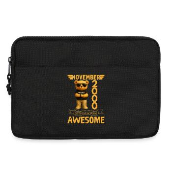November 2000, 25 Years of Being Awesome - Laptop bag 13" - black - Front