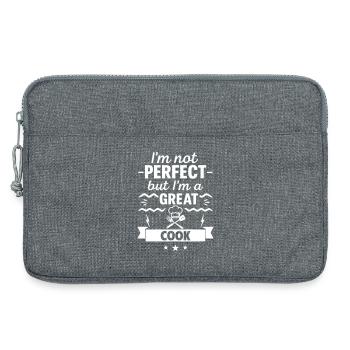 Ich bin nicht perfekt, aber ich bin ein großartiger Koch - Laptoptasche 13" - Grau meliert - Vorne