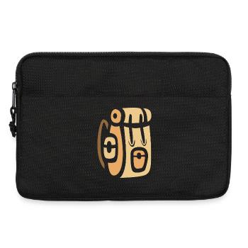 Camping Rucksack Cartoon Design - Laptoptasche 13" - Schwarz - Vorne