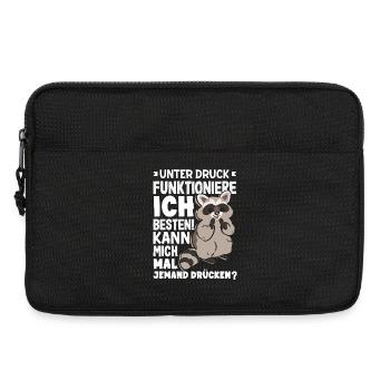 Unter Druck funktioniere ich am besten - Laptoptasche 13" - Schwarz - Vorne