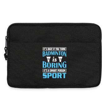 Badminton - Laptoptasche 13" - Schwarz - Vorne