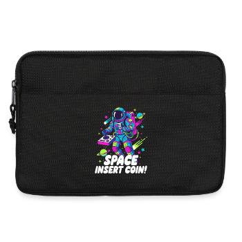 Space Insert Coin - Laptoptasche 13" - Schwarz - Vorne