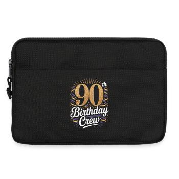90th Birthday Crew - Laptop bag 13" - black - Front