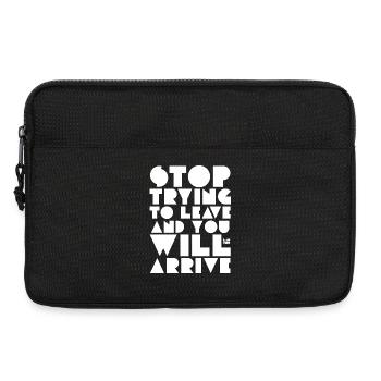 Laotse Zitat - Laptoptasche 13" - Schwarz - Vorne