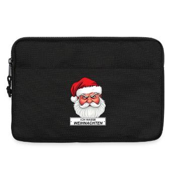 Je déteste le Père Noël en disant - Sacoche pour ordinateur portable 13 pouces - noir - Devant