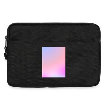Traumhafter Zuckerwatte-Pastell-Farbverlauf - Laptoptasche 13" - Schwarz - Vorne