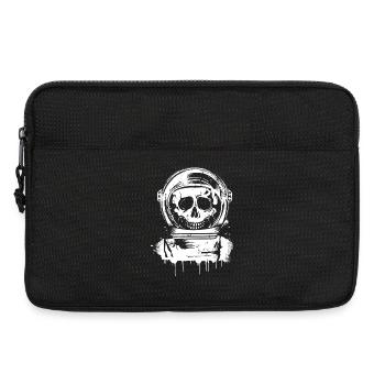 Grungy Astronauts Skull Graffiti - Laptop bag 13" - black - Front