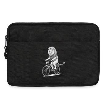 Lion Rider monochromes Fahrrad - Laptoptasche 13" - Schwarz - Vorne