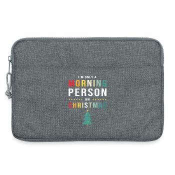 Morgenmuffel Langschläfer Montag Morgen - Laptoptasche 13" - Grau meliert - Vorne