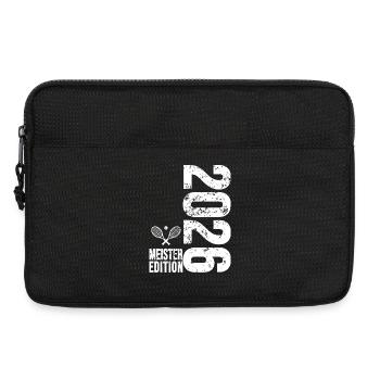 Tennis Meister Edition 2026 in weiß - Laptoptasche 13" - Schwarz - Vorne