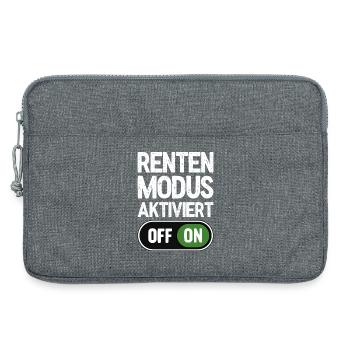 Rentenmodus aktiviert - Laptoptasche 13" - Grau meliert - Vorne