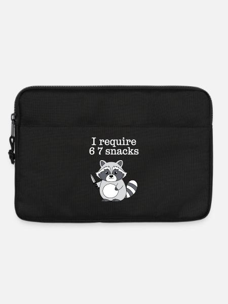 6-7 Internet Meme Cooler 6 7 Waschbär - Laptoptasche 13" - Schwarz