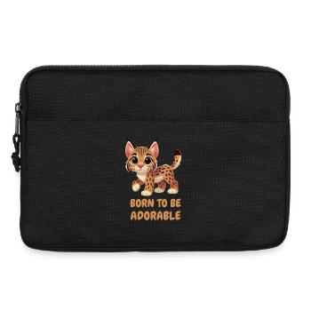 Lynx coloré mignon - Sacoche pour ordinateur portable 13 pouces - noir - Devant
