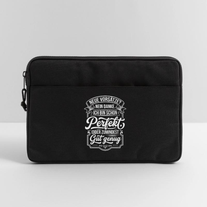 Perfekt oder gut genug Neujahrsscherz Laptoptasche 13"
