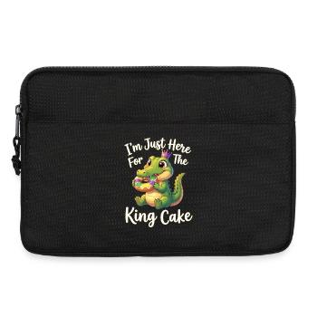 King Cake Mardi Gras Aligator - Laptop bag 13" - black - Front