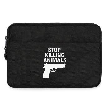 Stop Animal Murder – Chemise statement - Sacoche pour ordinateur portable 13 pouces - noir - Devant