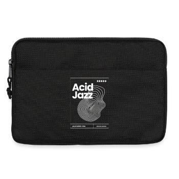 Design des affiches musicales Acid Jazz - Sacoche pour ordinateur portable 13 pouces - noir - Devant