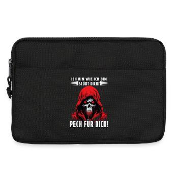 Je suis comme je suis - Ça te dérange ? - Sacoche pour ordinateur portable 13 pouces - noir - Devant