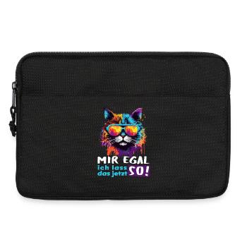 Mir egal! Ich lass das jetzt so!  - Laptoptasche 13" - Schwarz - Vorne