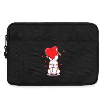 Cadeau pour la fête des mères : Idée de cadeau pour la fête des mères - Sacoche pour ordinateur portable 13 pouces - noir - Devant