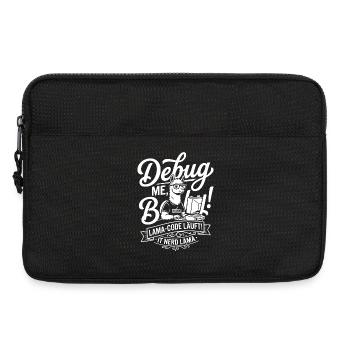 Lama Code Debug Design - Laptoptasche 13" - Schwarz - Vorne
