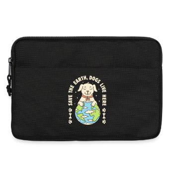 Save The Earth Dogs leben hier - Laptoptasche 13" - Schwarz - Vorne