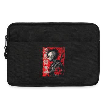 Punk Kriegerin – 冷反骨 Urban Art - Laptoptasche 13" - Schwarz - Vorne