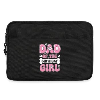 Papa de la fille d’anniversaire - Sacoche pour ordinateur portable 13 pouces - noir - Devant