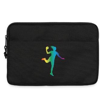Handball Silhouette - Sacoche pour ordinateur portable 13 pouces - noir - Devant
