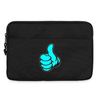 OK Comic Daumenhoch Handsymbol  - Laptoptasche 13" - Schwarz - Vorne