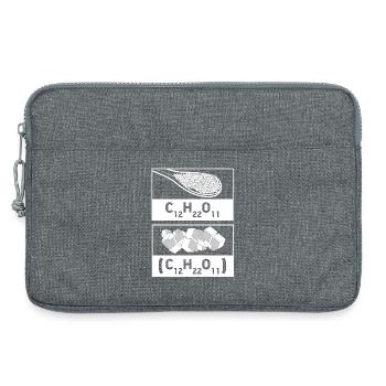 Chimie des formules structurales, science du laboratoire de physique - Sacoche pour ordinateur portable 13 pouces - gris chiné - Devant