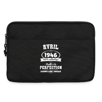 80. Jubiläum – April 1946 Perfektion - Laptoptasche 13" - Schwarz - Vorne
